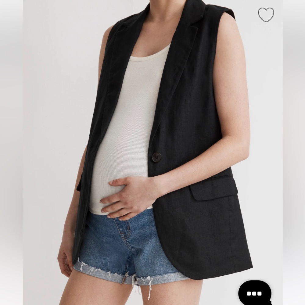 Madewell Maternity Over-The-Belly Denim Shorts